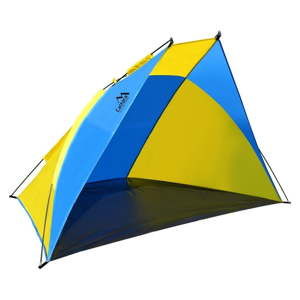 Żółto-niebieski namiot plażowy Cattara Split