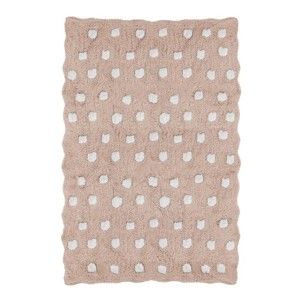 Różowy dywan dziecięcy Tanuki Dots, 120x160 cm