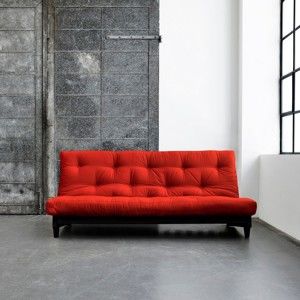 Sofa rozkładana Karup Fresh Wenge/Red