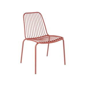 Ciemnoczerwone krzesło odpowiednie na zewnątrz Leitmotiv Lineate