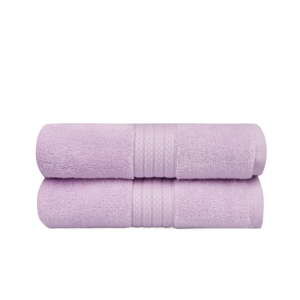 Zestaw 2 fioletowych ręczników łazienkowych Mira, 90x50 cm