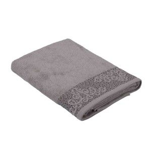 Szary ręcznik z bawełny Bella Maison Damask, 30x50 cm
