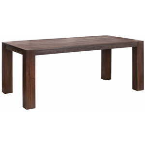Brązowy stół do jadalni z drewna akacji Støraa Aisha, 90x180 cm