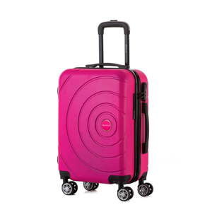 Różowa walizka Berenice Circle, 44 l