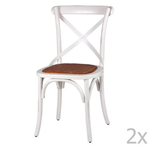 Zestaw 2 białych krzeseł sømcasa Ariana