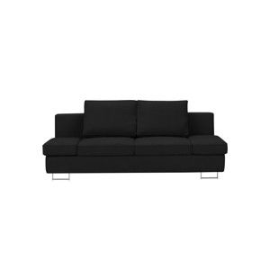Czarny 2-osobowa sofa rozkładana Windsor & Co Sofas Iota