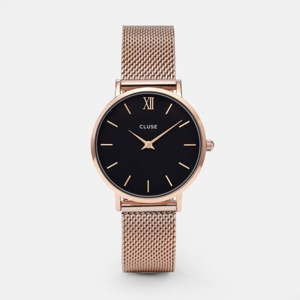 Zegarek damski w kolorze różowego złota Cluse Minuit