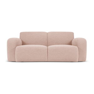 Różowa sofa z przędzy pętelkowej Bouclé 170 cm Molino – Micadoni Home