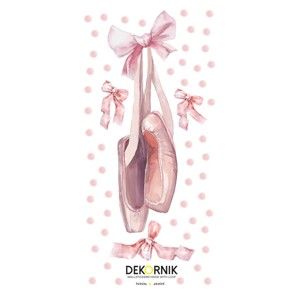 Naklejka ścienna Dekornik Pink Balerina, 35x73 cm