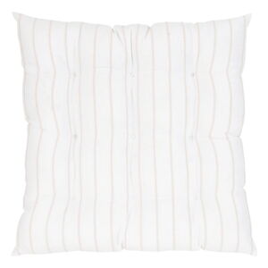 Biało-beżowa bawełniana poduszka na krzesło Westwing Collection Ludmilla