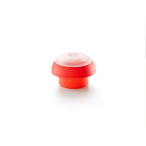 Czerwone okrągła silikonowa forma do gotowania jajek w mikrofalówce Lékué Ovo, ⌀ 10 cm