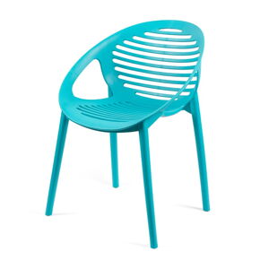 Turkusowe plastikowe krzesło ogrodowe Joanna – Bonami Selection