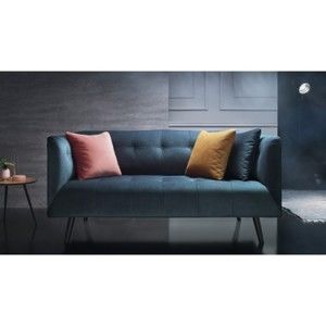 Niebieska sofa 3-osobowa Bobochic Paris Paris