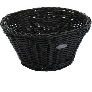 Czarny koszyczek stołowy Saleen, ø 18 cm