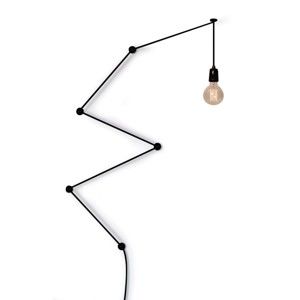 Czarny kinkiet Filament Style Snake Lamp