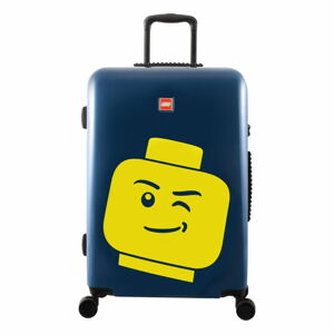 Niebieska walizka na kółkach LEGO® Luggage Minifigure Head 24"