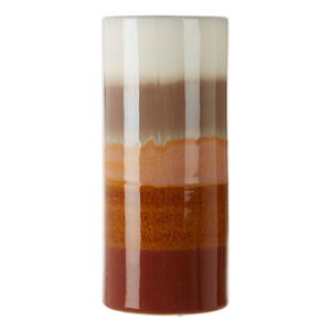 Beżowo-brązowy wazon z kamionki Premier Housewares Sorrell, wys. 30 cm