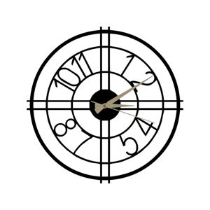 Metalowy zegar Hefaistos, ø 50 cm