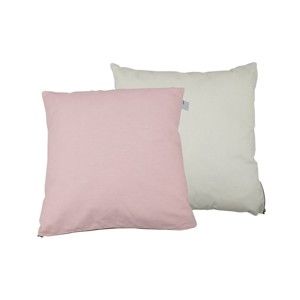 Zestaw 2 poduszek z wypełnieniem Karup Deco Cushion Pink Peonie/Natural, 45x45 cm