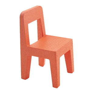 Pomarańczowe krzesło dziecięce Magis Seggiolina Pop