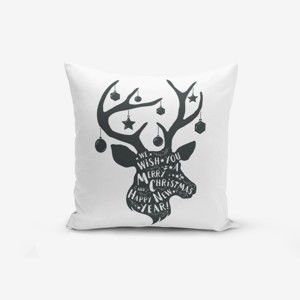 Poszewka na poduszkę z domieszką bawełny Minimalist Cushion Covers Christmas Deer, 45x45 cm