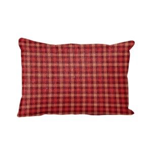 Poduszka Linen Couture Lino Red Square, 50x35 cm