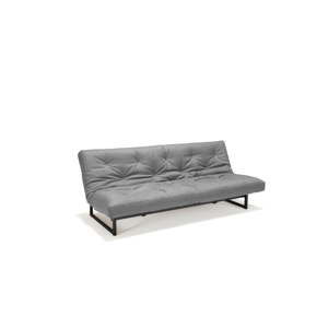 Jasnoszara rozkładana sofa Innovation Fraction Elegant Flashtex Light Grey, 81x200 cm