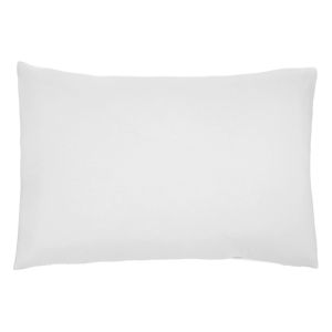 Zestaw 2 białych poszewek na poduszkę z perkalu bawełnianego L'Officiel Interiors Les Essentiels, 40x80 cm