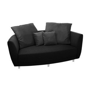 Czarna sofa 2-osobowa Florenzzi Viotti