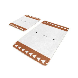 Białe dywaniki łazienkowe zestaw 2 szt. 60x100 cm – Mila Home