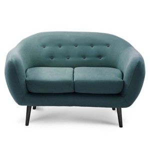 Turkusowa sofa 2-osobowa Scandi by Stella Cadente Maison Constellation