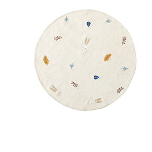 Kremowy dywan dziecięcy wełniany ø 120 cm Yanil – Kave Home