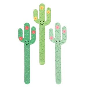 Zestaw 3 pilników do paznokci Sass & Belle Cactus