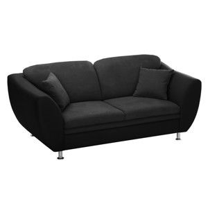 Czarna sofa 3-osobowa Florenzzi Maderna