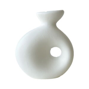Biały ceramiczny wazon Rulina Delta
