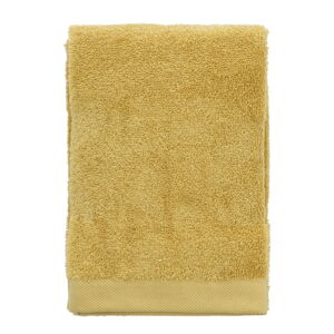 Żółty ręcznik z bawełny organicznej 50x100 cm Comfort – Södahl