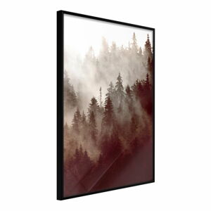 Plakat w ramie Artgeist Forest Fog, 20x30 cm