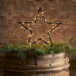Czarna dekoracja świetlna ze świątecznym motywem Spiky – Star Trading