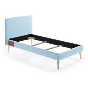 Jasnoniebieskie łóżko 1-osobowe La Forma Lydia, 190x90 cm