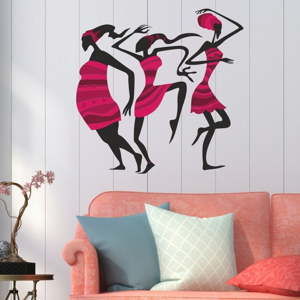 Dekoracyjna naklejka na ścianę Pink Woman