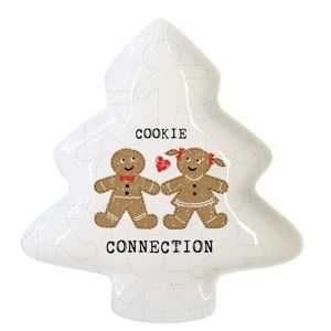 Taca dekoracyjna z porcelany kostnej ze świątecznym motywem PPD Cookie Connection