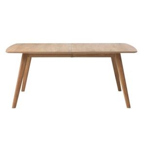 Stół rozkładany z litego drewna dębowego Unique Furniture Rho, 180x100 cm
