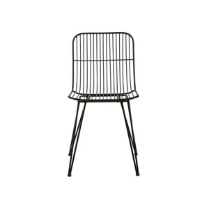 Czarne metalowe krzesło Svale – Villa Collection
