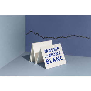 Czarna dekoracja ścienna z zarysem miasta The Line Mont Blanc
