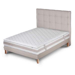 Szare łóżko z materacem Stella Cadente Saturne Saches, 160x200 cm