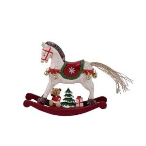 Drewniana dekoracja w kształcie konia na biegunach Ego dekor Ponny, wys. 14,5 cm