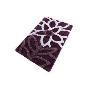 Fioletowy dywanik łazienkowy Confetti Bathmats Natural Purple, 60x100 cm