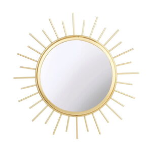Okrągłe lustro w kolorze złota Sass & Belle Monochrome, ø 24 cm