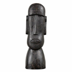 Czarna figurka z drewna mangowca BePureHome Idol, wys. 47 cm