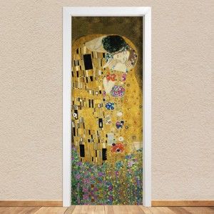Naklejka na drzwi LineArtistica Bacio Klimt, 80x215 cm